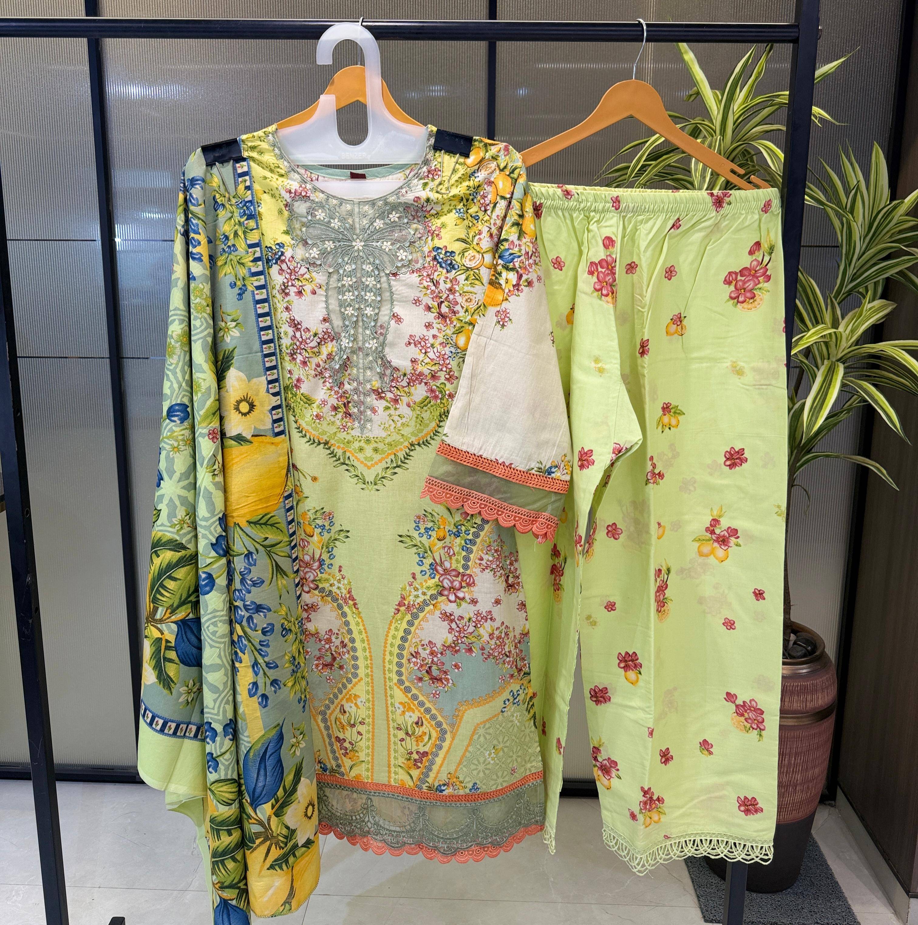 MARIAB MPRINT -6 By DEEPSY SUITS Beautiful Pakistani Suits Wear Pure Cotton Dresses At Wholesale Price